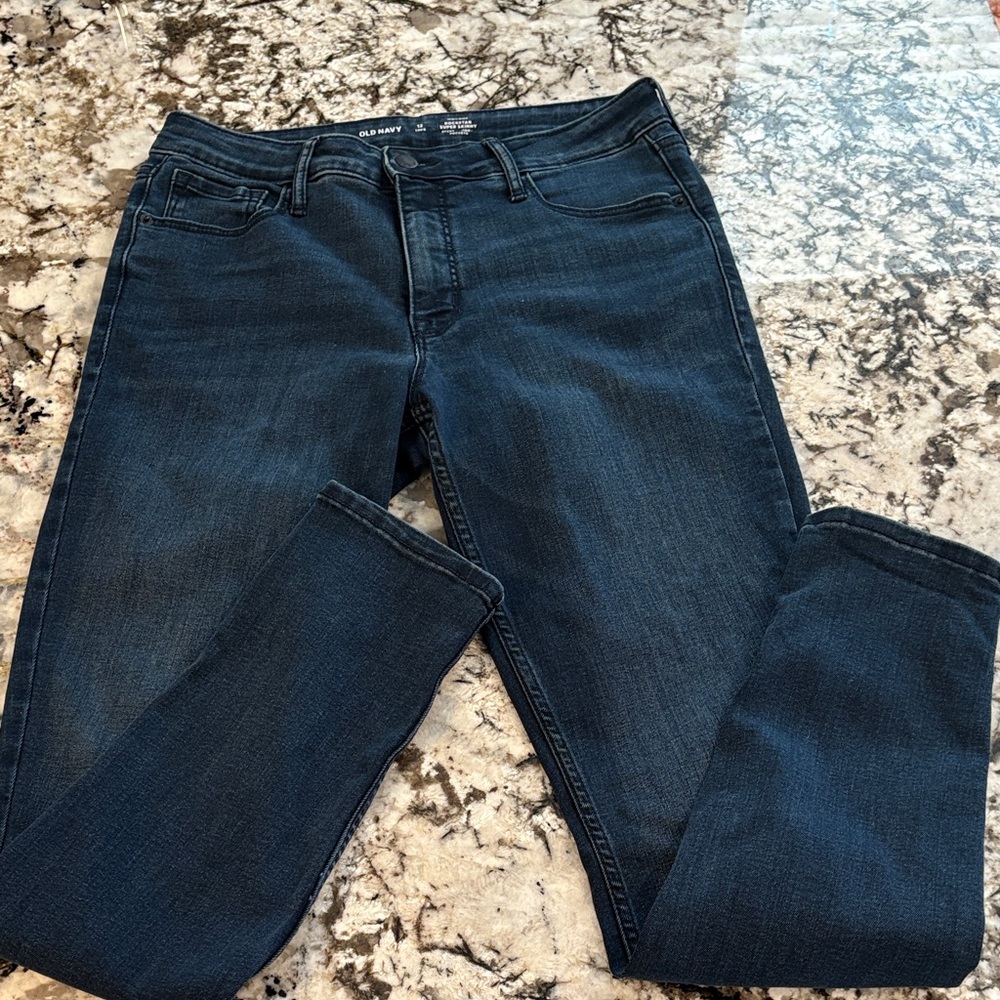 Old Navy Women's Skinny Jeans - Dark Blue